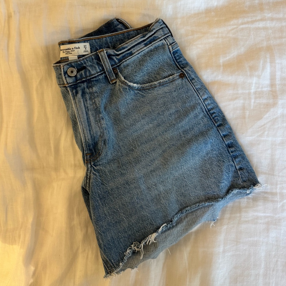 Abercrombie & Fitch Light Blue Denim Shorts
